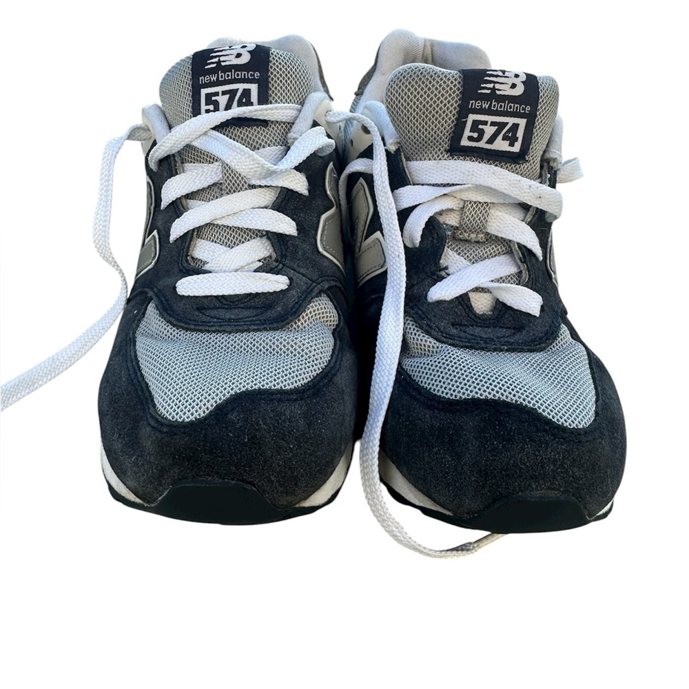 New Balance 574 Charcoal and Light Gray Sneakers
